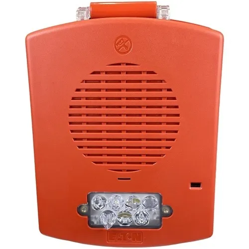 Eaton EL4XHS-FR Horn Strobe with 4x Surface Box, Red