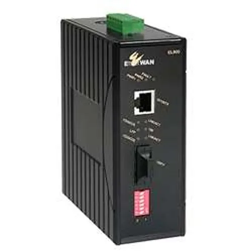 EtherWAN EL900-A-C-1-C Hardened MDA Converter, DIN Rail, Orange