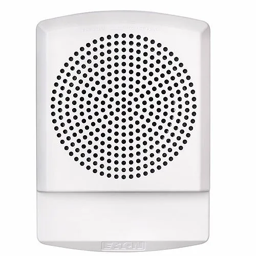 Eaton ELFHNW-N Wheelock Eluxa Low Frequency Sounder, Wall, No Lettering, 24V, Indoor, White