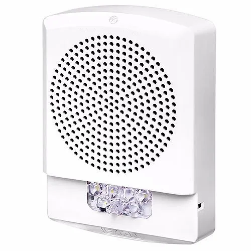 Eaton ELFHSW-N Eluxa LED Low Frequency Horn Strobe, Wall Mount, 24V, 110/177 cd, No Lettering, White