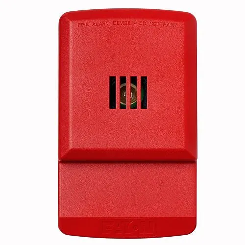 Eaton ELHNR Wheelock Eluxa LED Horn, Wall, 12/24V, Indoor, Red