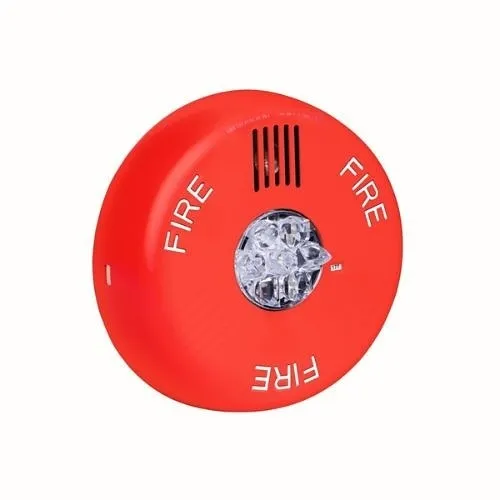 Eaton ELHSRC-N Eluxa Ceiling Mount LED Horn Strobe, Red