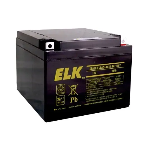 ELK 12260 Sealed Lead Acid Battery, 12V 26Ah