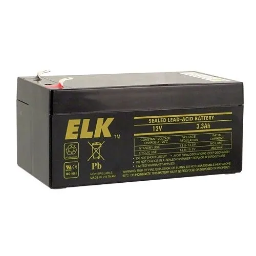 ELK 1233 Sealed Lead Acid Battery, 12 3.3Ah