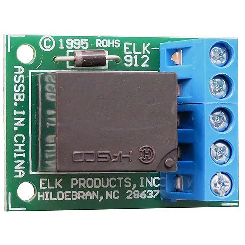 ELK 91212 Relay Module SPDT 12V DC, 12-Pack