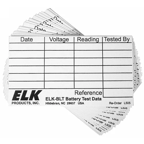 ELK BLTLABELS Test Data Labels for ELK BLT, 100-Pack