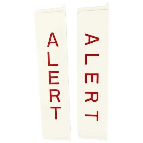 Eaton ELLP-ALW(10PK) Eluxa Outdoor Letter Plate Kit, 'Alert' Red Text, White