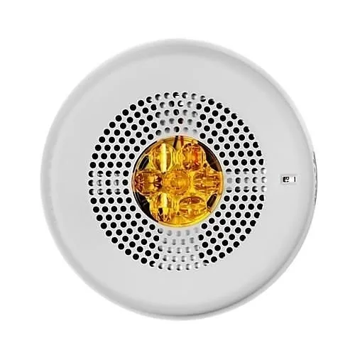 Eaton ELMTSWC-NA Wheelock Eluxa Indoor Multitone Horn Strobe, 24V, Ceiling Mount, Amber