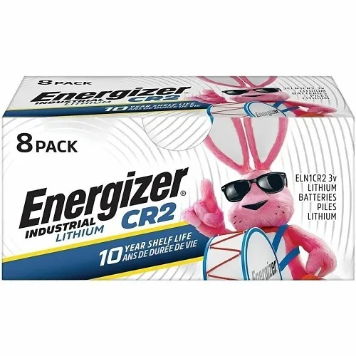 Energizer ELN1CR2-8 Industrial CR2 3V Lithium Batteries, 8-Pack
