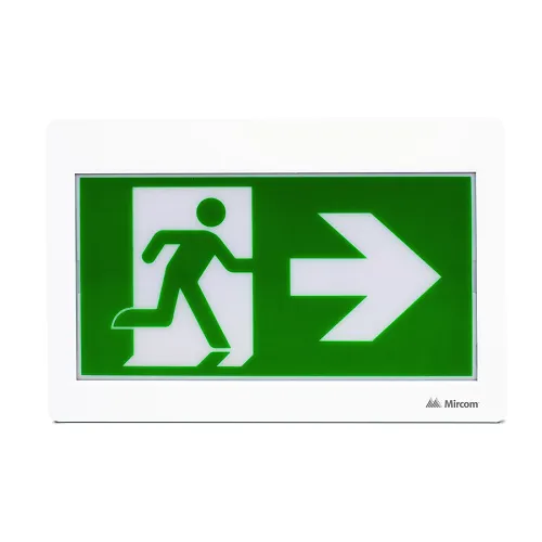Mircom ELRM-100 LED Running Man Sign with Battery Backup
