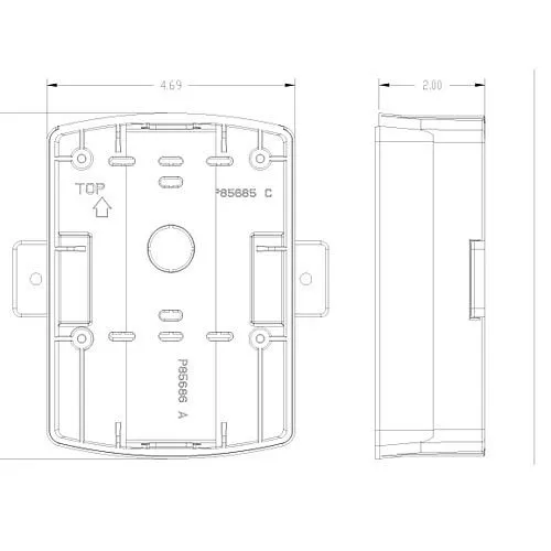 Eaton ELSPKBB-W Eluxa Indoor Speaker Backbox, Wall Surface Mount, White