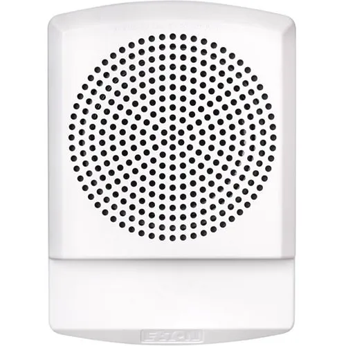 Eaton ELSPKW Eluxa LED High Fidelity Speaker, White,Wall, 24VDC, FIRE