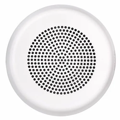 Eaton ELSPKWC-N Eluxa High Fidelity Indoor Speaker, Ceiling Mount, 25/70V, No Lettering, Clear Lens, White