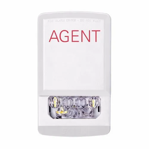 Eaton ELSTW-A Eluxa Indoor LED Strobe, Wall Mount, 24V, 15/185 cd, AGENT Marking, Clear Lens, White