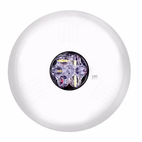 Eaton ELSTWC-N Eluxa LED Indoor Strobe, Ceiling Mount, 24V, 15/177 cd, No Lettering, White