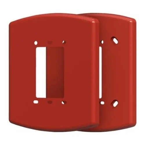 Eaton ELTP-SG-W-R-10PK Eluxa Trim Plate Wall Single Gang with Beauty Cover, 10-Pack, Red