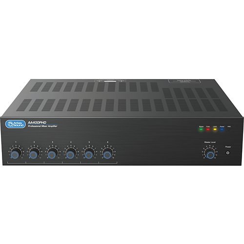 AtlasIED AA400PHD 6-Input Channel, 400W Mixer Amplifier with Automatic System Test (PHD)