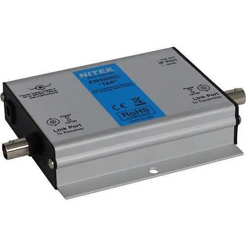 Nitek EM2500C Midspan IP and PoE Extender over Coax for EtherStretch Solutions