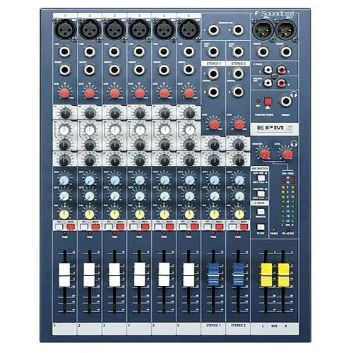 Soundcraft EPM6 6 Mono + 2 Stereo Channel Recording & Live Sound Audio Console
