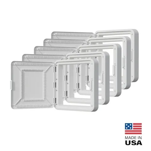 On-Q ENP15605DNA 15" Plastic Hinged Cover with Deep Trim, 5-Pack