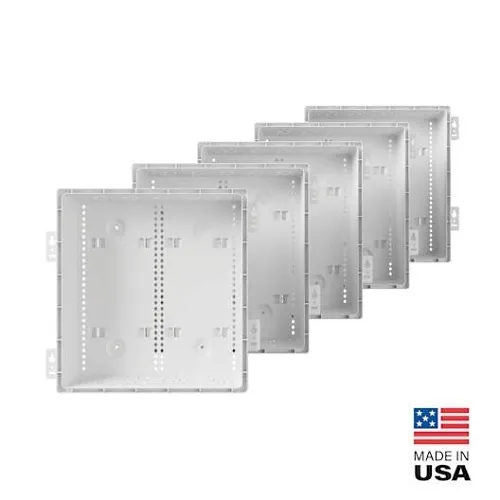 On-Q ENP15805DNA 15" Plastic Enclosure with Deep Trim and Hinged Door 5 Pack