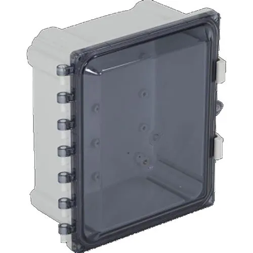 STI EP101006-T EnviroArmour Waterproof Polycarbonate NEMA Enclosure, 10"H 10"W 6"D, Tinted