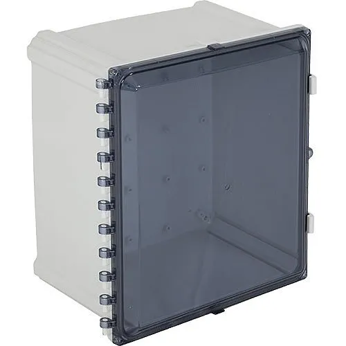 STI EP201608-T EnviroArmour Waterproof Polycarbonate NEMA Enclosure, 20"H 16"W 8"D, Tinted