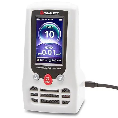 Triplett EPC175 3" Color TFT Display, Indoor Air Quality Meter and Particle Counter
