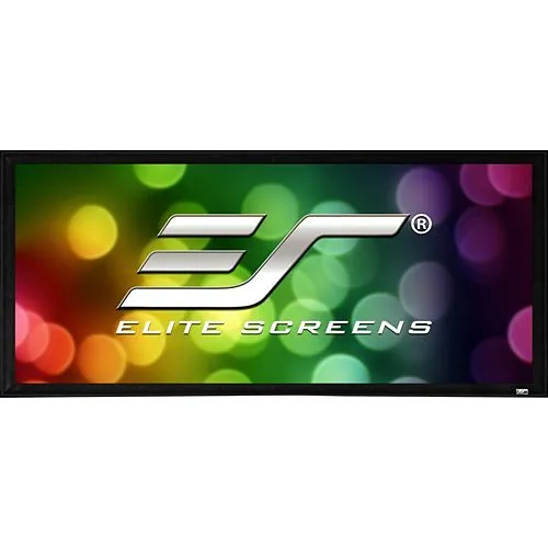 Elite Screens ER135WH2 Sable Frame Series 135" Wall Mount Fixed Frame Projector Screen, CineWhite, 16:9