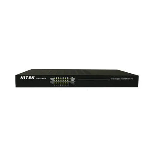 Nitek ER16500C 16-Port Ethernet and PoE Extender Over Coax