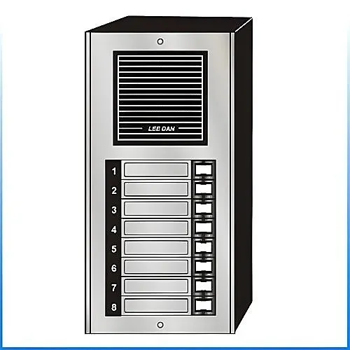 LEE DAN ES-008S 8-Button Surface Mount Economy Intercom Panel