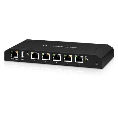Ubiquiti ES-5XP Compact Powerful Switch with 5-Port Gigabit PoE and EdgeSwitch XP Interface