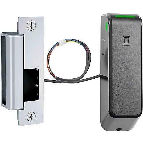 HES ES100-15LH-IPS-630 Wireless Electric Strike with Aperio Technology, Includes 1500C Complete Pac for Latch Bolts and Hub, Satin Stainless Steel