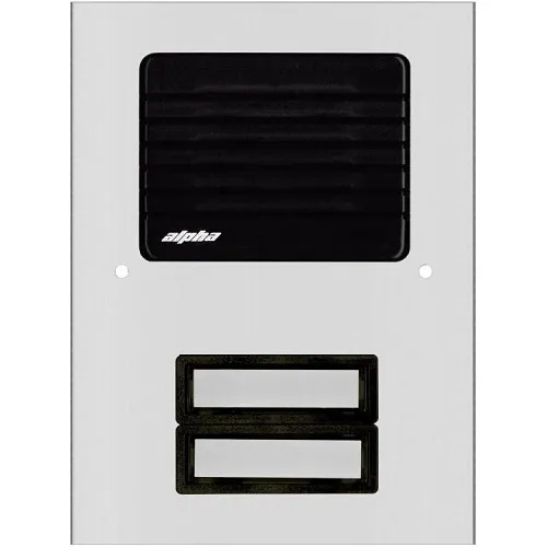 Alpha ES512/02 Plastic Button Long Sleeve Panel, Economic Aluminum