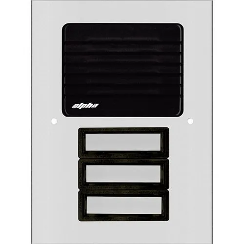 Alpha ES512/03 Economy Series Apartment Intercom System Speaker Entrance Panel, Button L/S Panel
