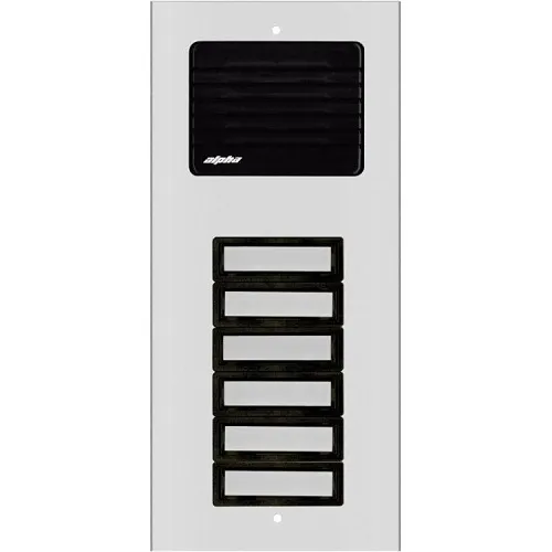 Alpha ES612/06 Communications ES612 Series Entrance Panel with Buttons, Aluminum