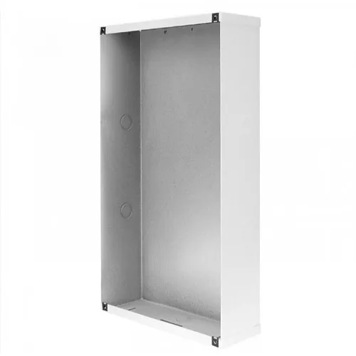 Quam ES8-CK 3/4" Deep Recessed Mount Enclosure for C5/BU/CK1/S Clock Bafﬂe Assembly, White