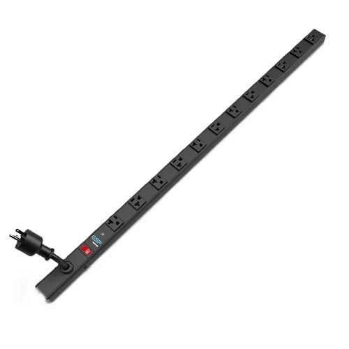 SurgeX ESP-VP-10V-1612 12-Port Vertical Rack Mount Surge Protector, 20A