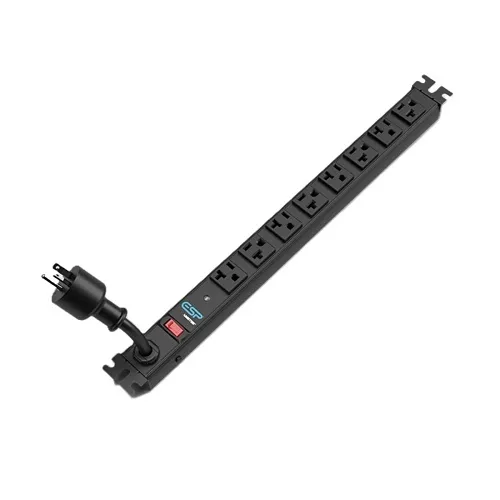 SurgeX ESP-VP-10VR-168 8-Port Vertical Rack Mount Surge Protector, 20A