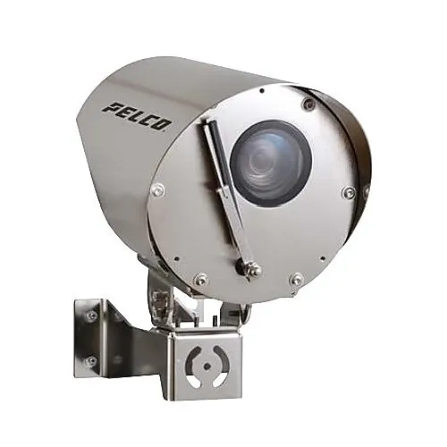 Pelco ESSE1-2X40-SBT-PAW Esprit Anti-Corrosion Fixed Camera, Extra Clear Glass Window, Wiper, 2-Digital Outputs