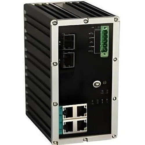 KBC Networks ESUGH4-P2-B High Performance Un-Managed Industrial Gigabit Ethernet Switch, 4x 10/100/1000M PoE++ Copper Ports and 2x Gigabit SFP Ports