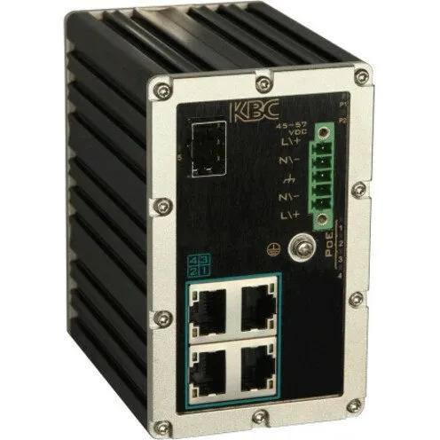 KBC Networks ESULS4-M1-B Un-Managed Industrial Ethernet Switch