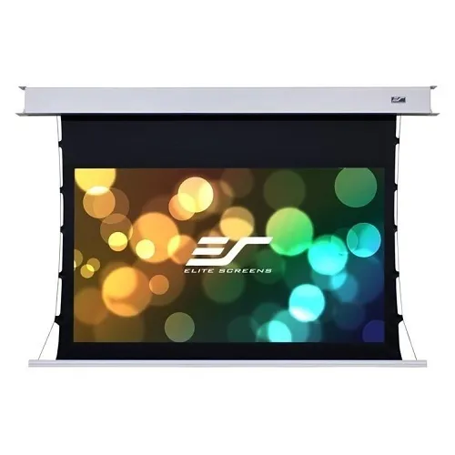 Elite Screens ETB100HW3-E12 100" Evanesce Tab-Tension B Series CineWhite In-Ceiling Electric Projection Screen