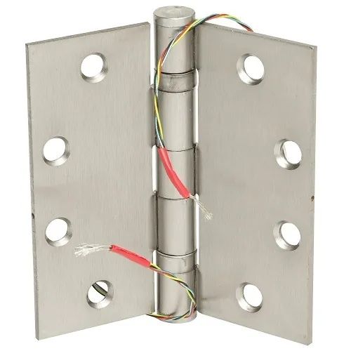 Command Access ETH4W4540 626CH BB79 2-Wire Energy Transfer Hinge, 4-1/2" x 4", 5 Knuckle Standard Weight, 20AWG, Satin Chrome
