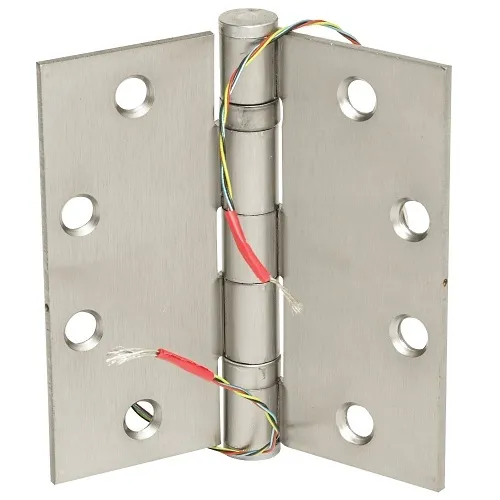 Command Access ETH4W4545 626 CH-BB68 2-Wire Energy Transfer Hinge, 4-1/2" x 4-1/2", 5 Knuckle Standard Weight, 20AWG, Satin Chrome