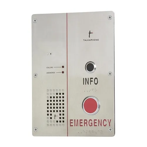 Talkaphone ETP-520EI ETP-500 Series Analog Call Station for Both Indoor and Outdoor Emergency Use
