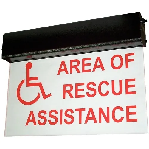 Talkaphone ETP-SIGN/LD Deluxe Lighted "AREA OF RESCUE ASSISTANCE" Sign