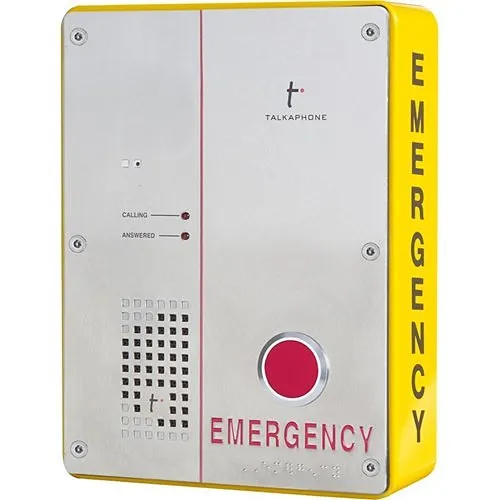Talkaphone ETP-SM-1 Surface Mount for Emergency Call Station, Yellow