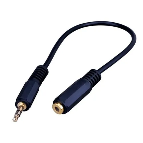 Evolution EV-35MST Cable 3.5mm Stereo Plug to 3.5mm Mono Jack, 10"