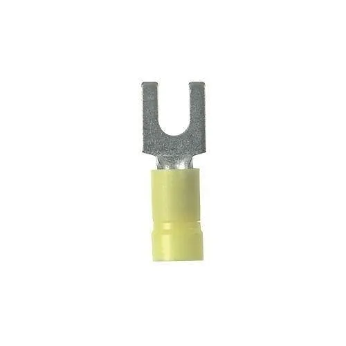 Panduit EV10-10FBK-Q StrongHold Loose Piece Forks, 12-10 AWG, Yellow